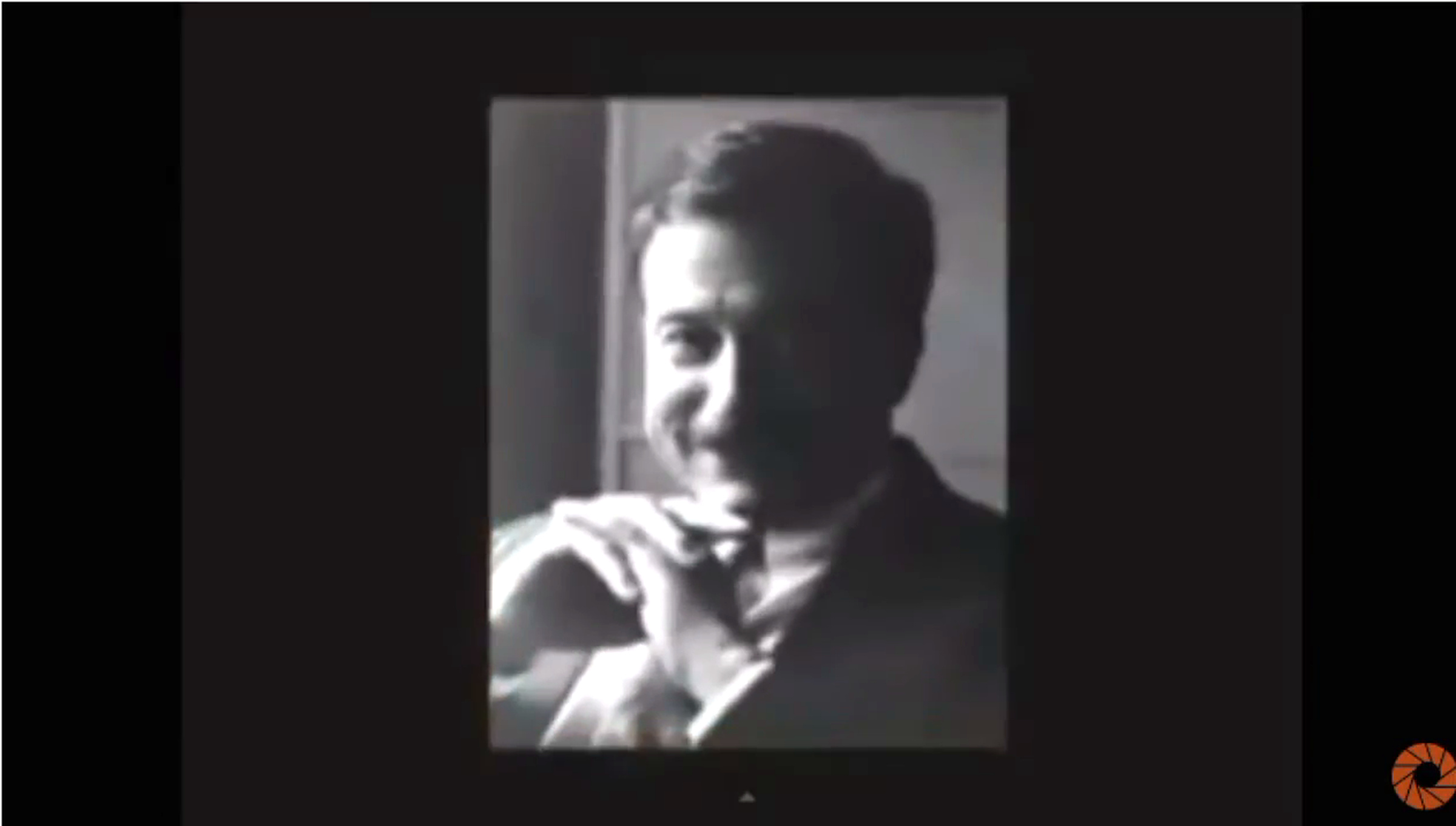 Early black-and-white portrait of Terry Bean