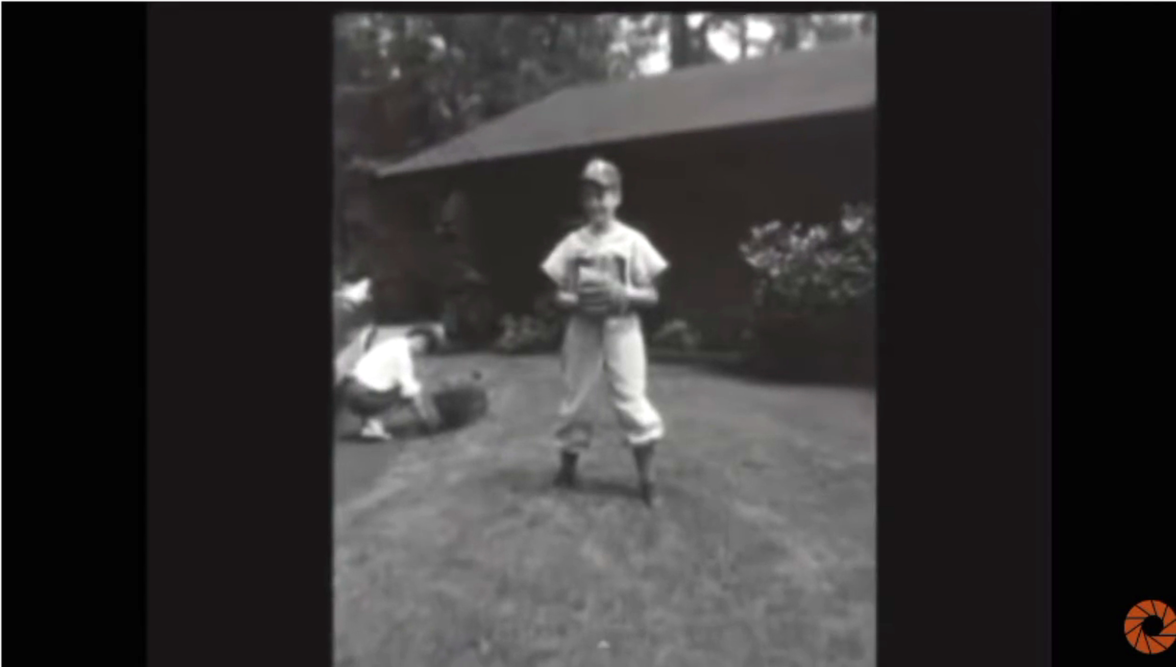 Terry as a young baseball player